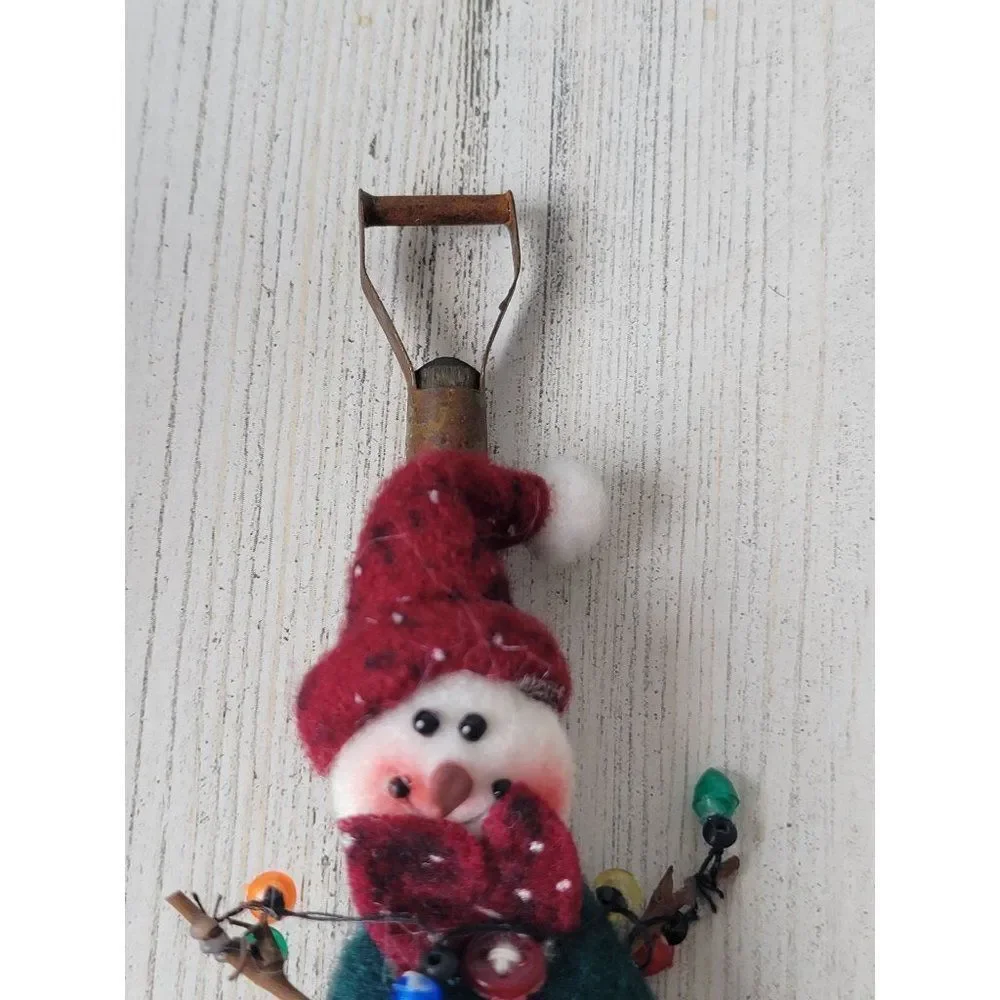 All flakes‎ welcome snowman shovel ornament Xmas decor